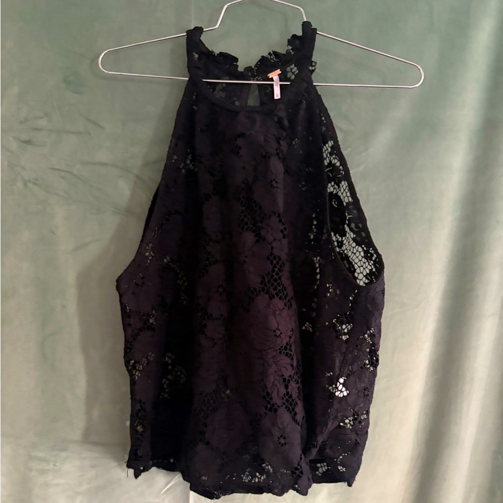 Free People High Neck Lace Boho Tank 🌵Medium